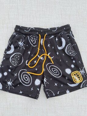 OVERTIME Boy's Mesh Lined Athletic Shorts Kid's LARGE 10 12